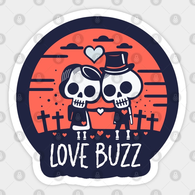 LOVE BUZZ Sticker by artslaves